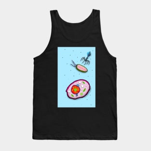 Cells on Blue Tank Top